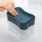 2-in-1 Soap Pump Dispenser with Sponge Holder – Press Type Liquid Soap Box
