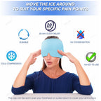 Hot & Cold Therapy Ice Cap – Gel Headache Relief Mask | Migraine Relief & Stress Cooling Cap