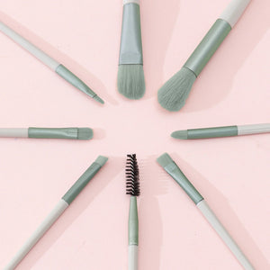 8pcs Makeup Brush Set – Soft Professional Cosmetic Brushes Kit for Face & Eyes