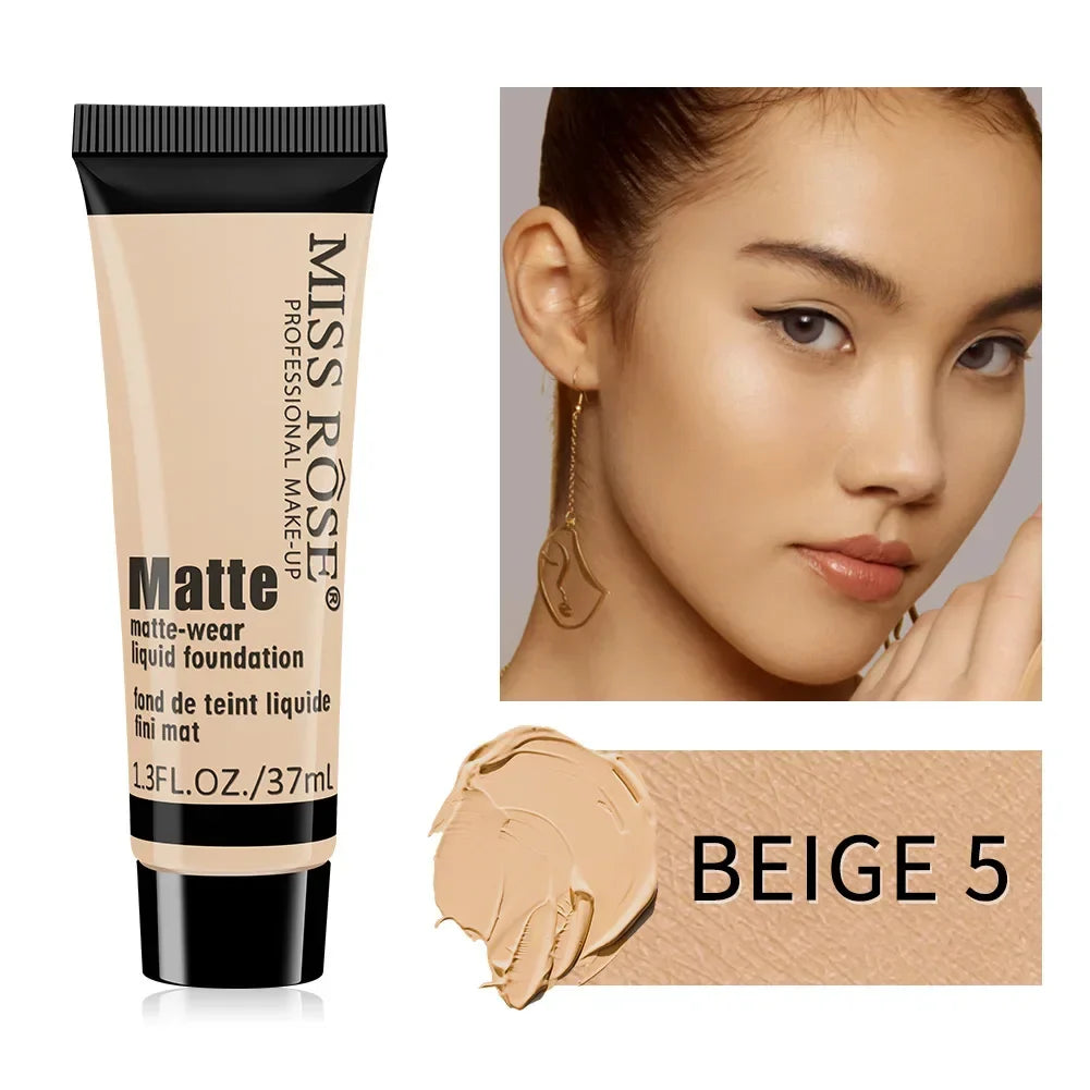Miss Rose Matte Foundation – Long Lasting Full Coverage Liquid Foundation