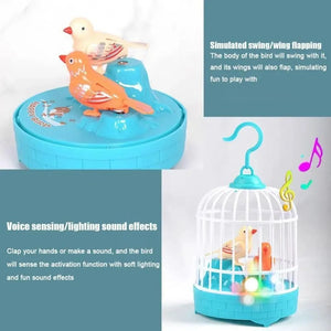 Bird Cage Toy for Kids – Musical Light-Up Bird Cage with Sound & Motion