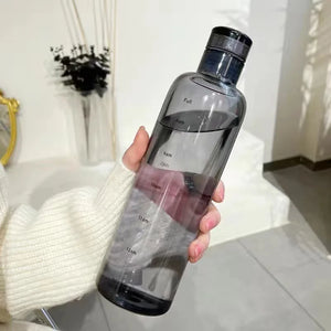 Transparent Scale Water Bottle – Large Capacity Hydration Tracker Bottle