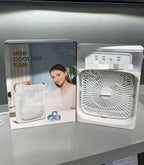 Mini Cooling Fan with Water Tank – Portable Air Cooler | Humidifier Fan with LED Light