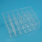 24 Grid Makeup Organizer – Acrylic Cosmetic Storage Box | Lipstick, Nail Polish & Beauty Organizer