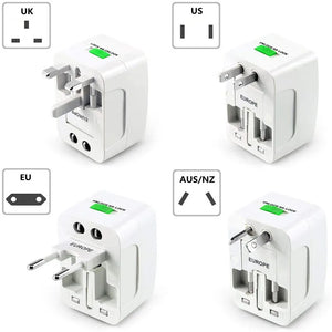 Universal Travel Adapter with USB Charging Ports – Worldwide Plug Converter | Fast Charging Multi Plug