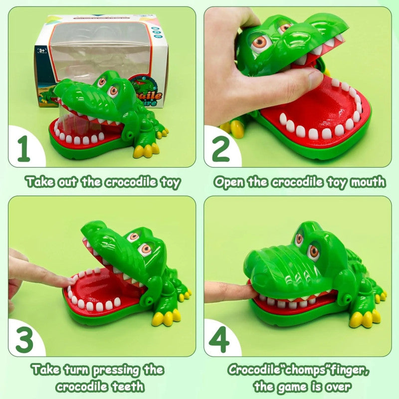 Crocodile Teeth Game Toy | Funny Bite Finger Family Game for Kids