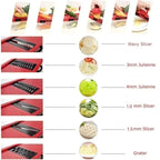 10 in 1 Mandoline Vegetable Chopper & Slicer – Multi Blade Kitchen Cutter with Storage Box