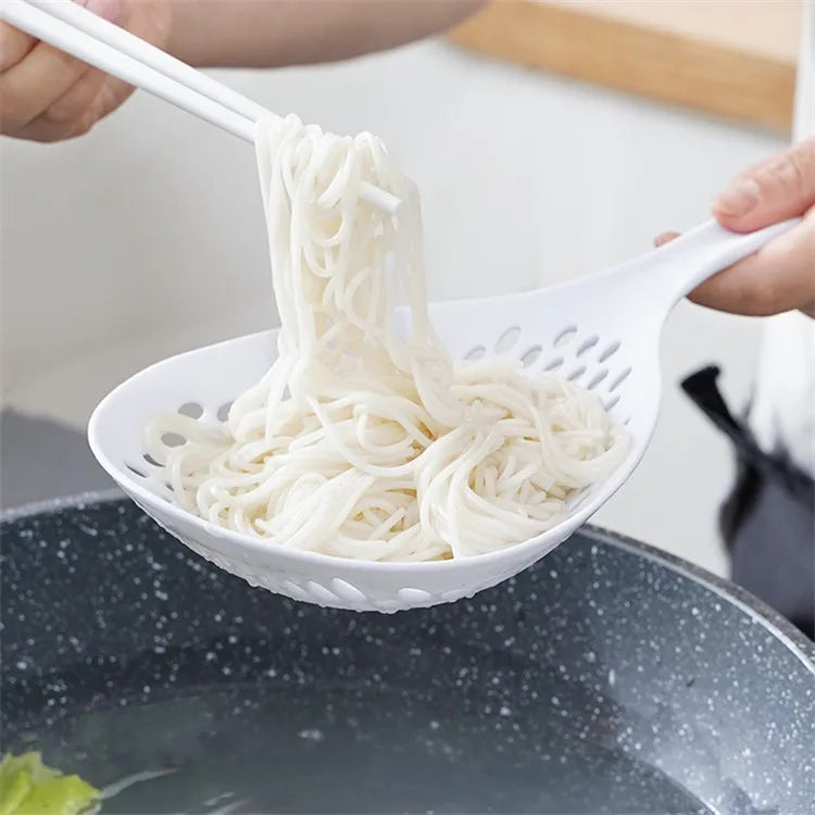 Multi-Purpose Pasta Spoon – Cooking Strainer Skimmer Spoon | Heat Resistant Kitchen Serving Spoon