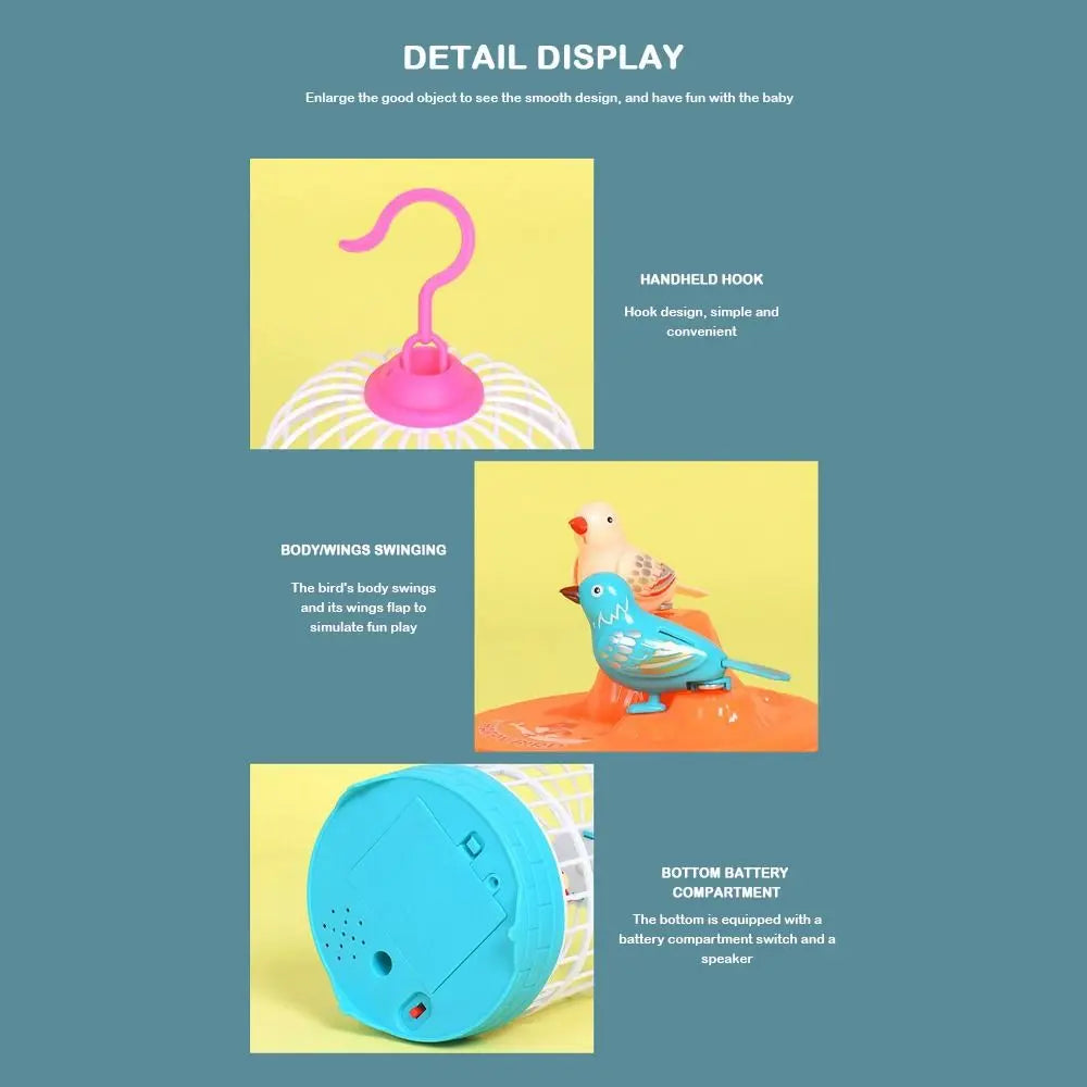 Bird Cage Toy for Kids – Musical Light-Up Bird Cage with Sound & Motion