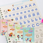 Children Writing Practice Book for Kids – Reusable Magic Copybook Set