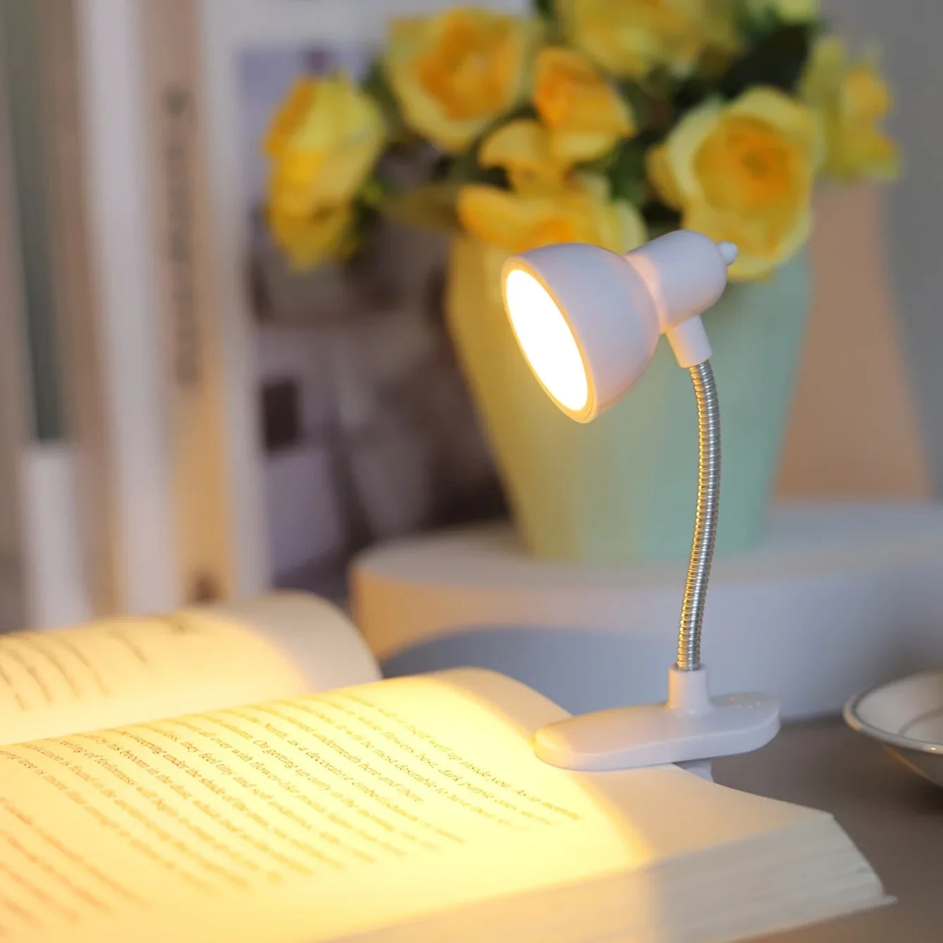 Mini LED Study Lamp – Portable Flexible Desk Light for Reading & Study