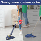 Triangle 360° Mop Refill Pad – Microfiber Replacement Head for Corner Mop