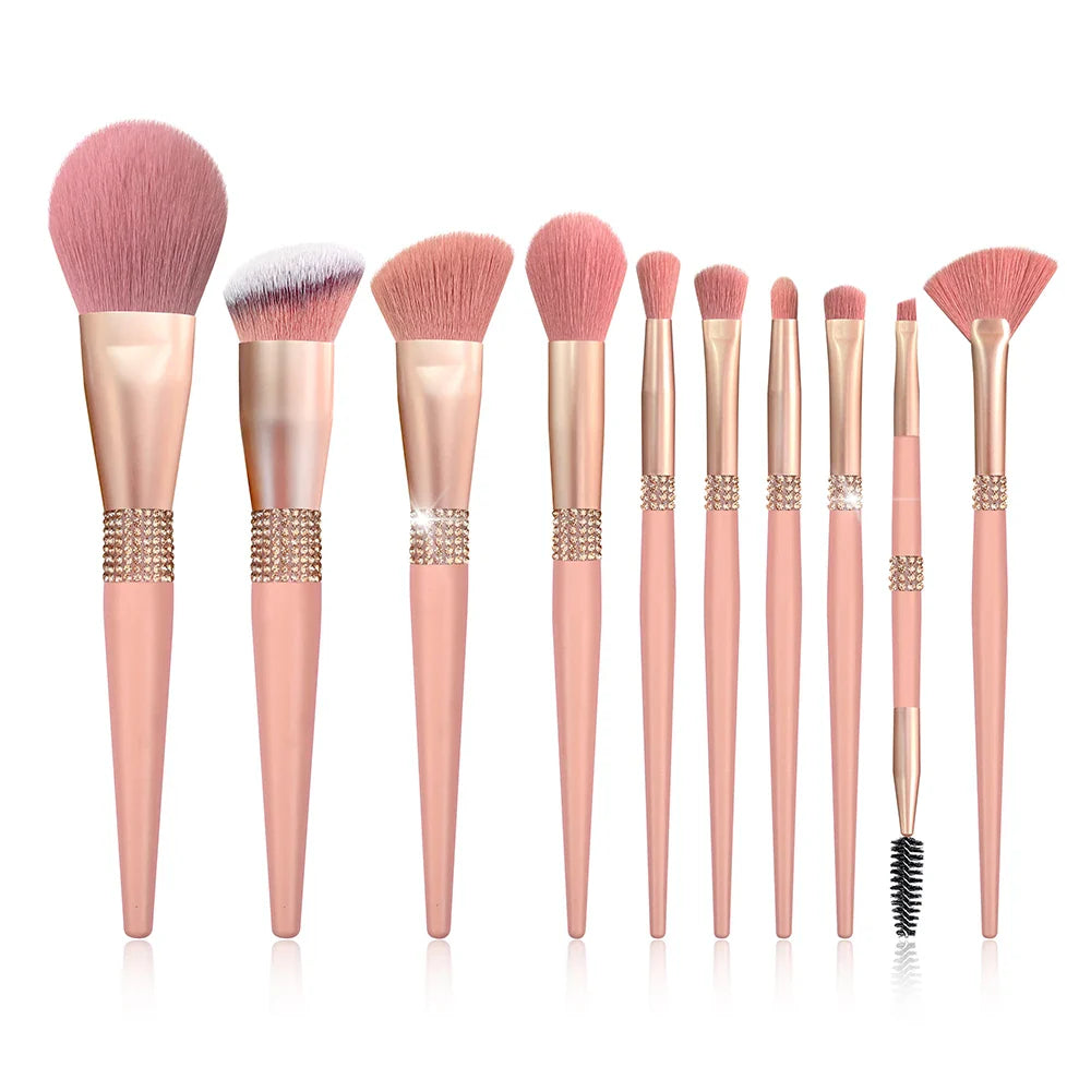 BH Cosmetics 12pcs Makeup Brush Set with Bucket Holder – Super Soft Professional Cosmetic Brushes Kit