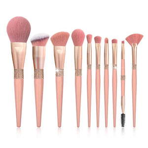 BH Cosmetics 12pcs Makeup Brush Set with Bucket Holder – Super Soft Professional Cosmetic Brushes Kit