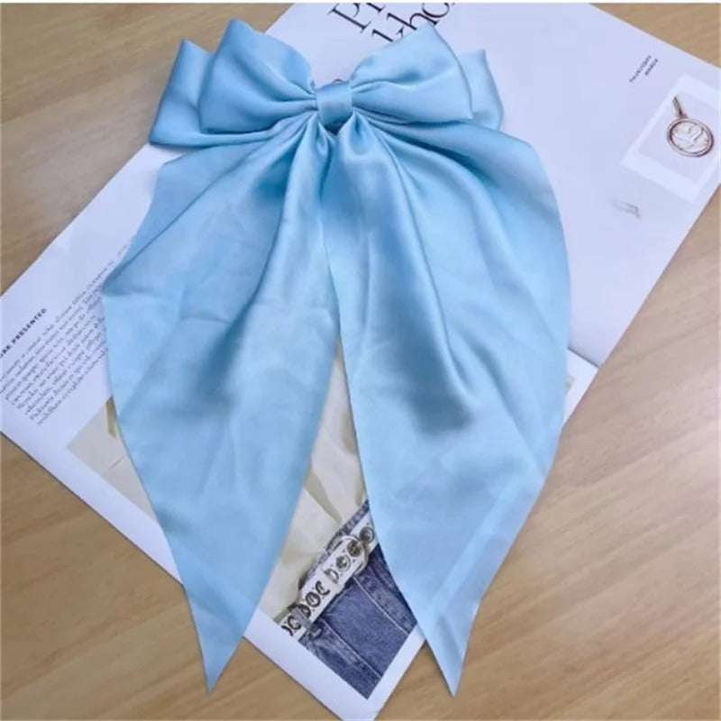 Pack of 2 Elegant Bow Hair Clip – Butterfly Style Long Tail Hair Accessory for Women & Girls