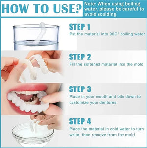 Instant Smile Veneers | Temporary Cosmetic Teeth Cover for Perfect Smile