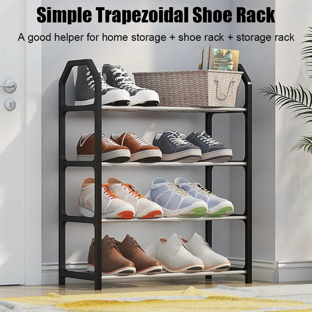 4 Tier Shoe Rack – Space Saving Shoe Organizer Shelf for Home & Entryway