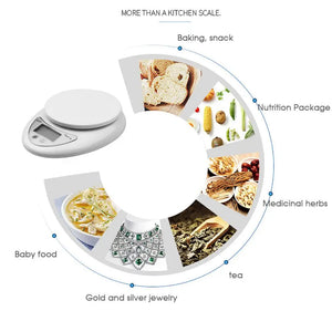 Digital Kitchen Weight Scale with Bowl – Accurate Food & Baking Scale