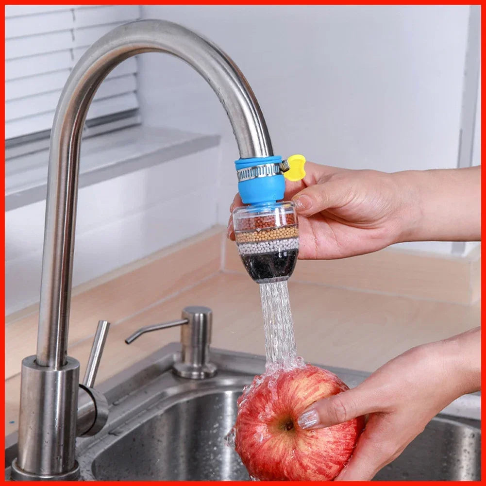 Stone Faucet Water Filter – Multi Layer Tap Filter | Clean & Purify Kitchen Water (Universal Fit)