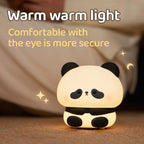 Cute Panda Rechargeable Night Lamp – Soft Silicone LED Touch Light