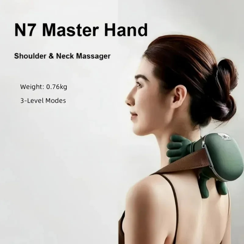Neck & Shoulder Massager – Electric Shiatsu Massage Device with Heat Therapy