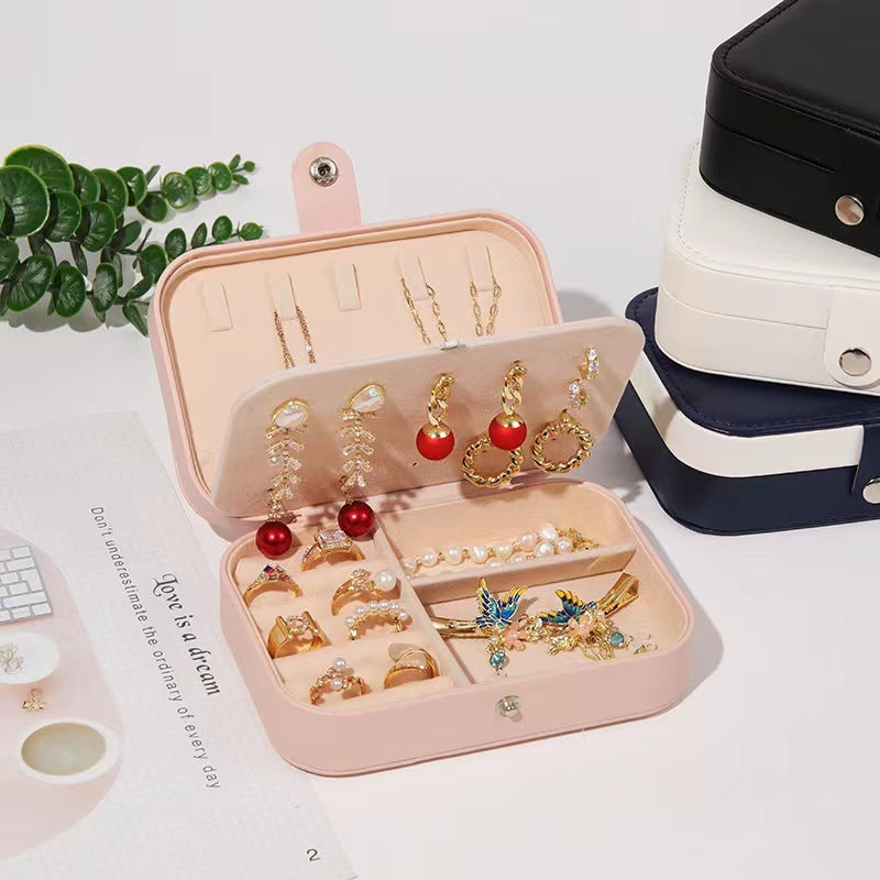 Large Leather Jewellery Box – Premium Organizer Case for Rings, Necklaces & Accessories
