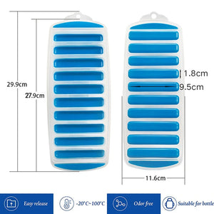 Pack of 2 Button Ice Cube Tray – Press Type Ice Mold | Easy Release Ice Cube Maker for Drinks