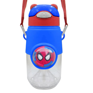 Fancy Style Mighty 3D Cartoon School Bottle – Kids Straw Water Bottle (Leakproof)