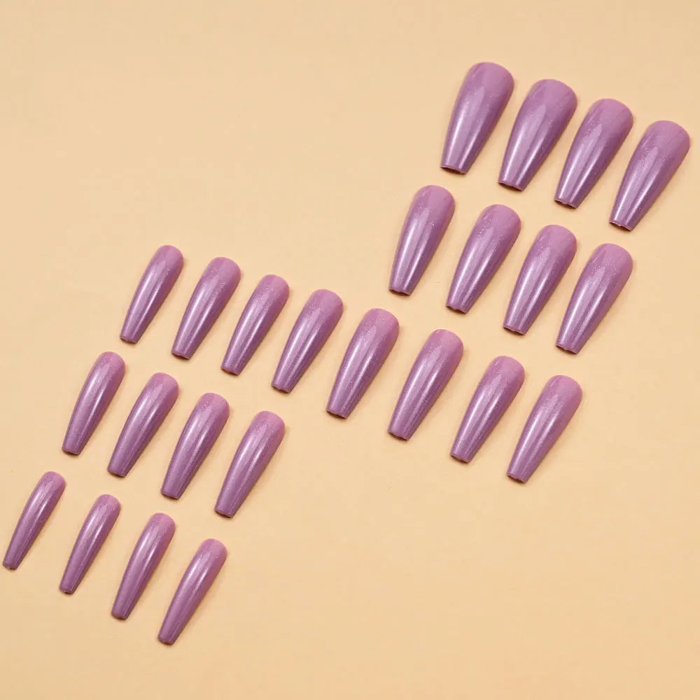 576pcs Artificial Nail Tips Set – Multi Color Long Nails Kit