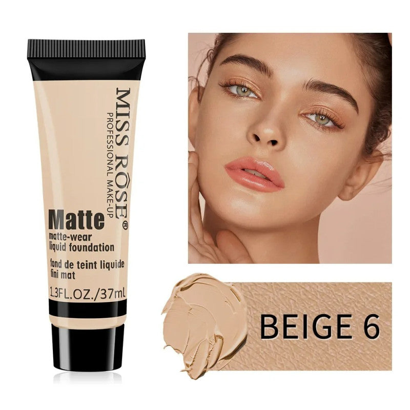 Miss Rose Matte Foundation – Long Lasting Full Coverage Liquid Foundation
