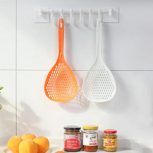Multi-Purpose Pasta Spoon – Cooking Strainer Skimmer Spoon | Heat Resistant Kitchen Serving Spoon