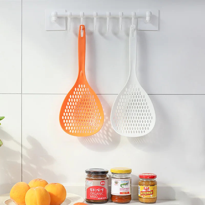 Multi-Purpose Pasta Spoon – Cooking Strainer Skimmer Spoon | Heat Resistant Kitchen Serving Spoon