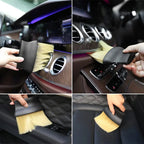 Car Interior Cleaning Brush – Soft Bristle Detailing Brush | Dashboard & Air Vent Cleaner Tool