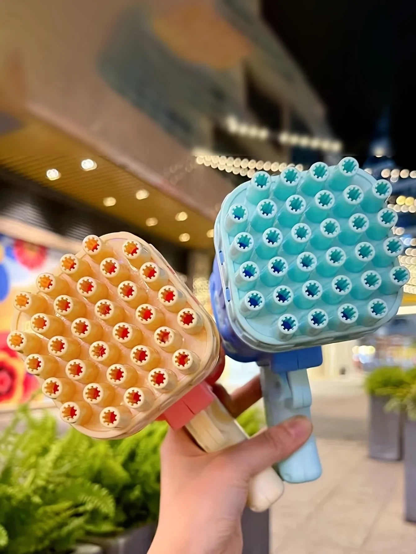 32 Hole Bubble Gun Bazooka for Kids – Automatic Bubble Blaster Toy