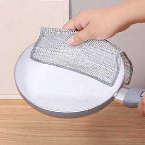 Wire Cleaning Cloth (Pack of 10) – Heavy Duty Metal Scrubber Pads | Non-Scratch Kitchen Cleaning Cloth