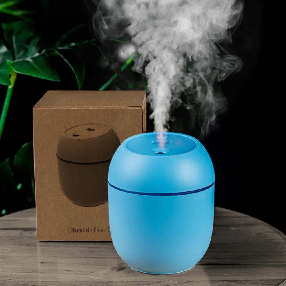 USB Humidifier Air Freshener – Quiet Mist Diffuser with LED Lights | Portable Room Moisturizer