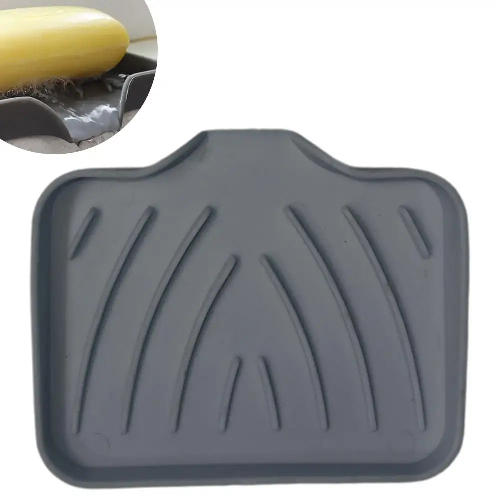 Silicone Soap Dish with Drain – Self Draining Soap Holder for Bathroom & Kitchen