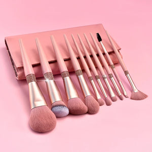 BH Cosmetics 12pcs Makeup Brush Set with Bucket Holder – Super Soft Professional Cosmetic Brushes Kit