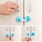 Pack of 3 Child Safety Lock (Blue) – Multi-Purpose Cabinet & Drawer Lock | Baby Safety Protector