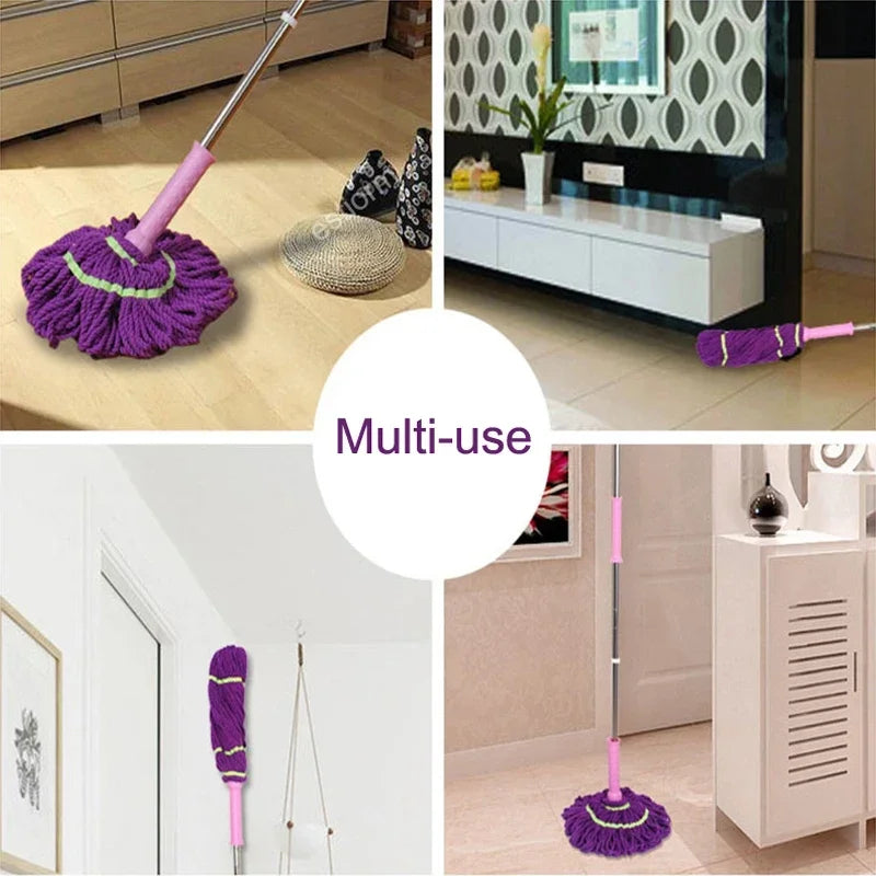 Twist Mop Wring-Out – Hand Press Floor Cleaning Mop with Super Absorbent Head