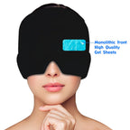 Hot & Cold Therapy Ice Cap – Gel Headache Relief Mask | Migraine Relief & Stress Cooling Cap