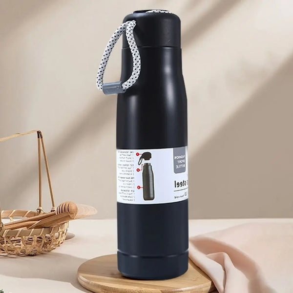 Sport Vacuum Bottle 550ML – Stainless Steel Insulated Water Bottle (Hot & Cold)