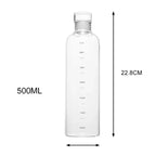 Transparent Scale Water Bottle – Large Capacity Hydration Tracker Bottle