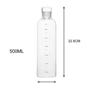 Transparent Scale Water Bottle – Large Capacity Hydration Tracker Bottle