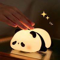 Cute Panda Rechargeable Night Lamp – Soft Silicone LED Touch Light