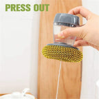Pack of 2 Automatic Liquid Dispensing Palm Brush – Multi-Purpose Kitchen Cleaning Brush