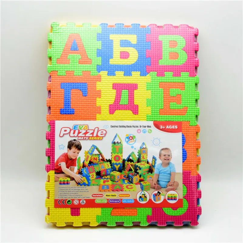 Baby Foam Puzzle Mat (A-Z & Numbers) | Soft EVA Play Mat for Kids