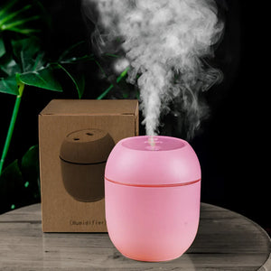 USB Humidifier Air Freshener – Quiet Mist Diffuser with LED Lights | Portable Room Moisturizer