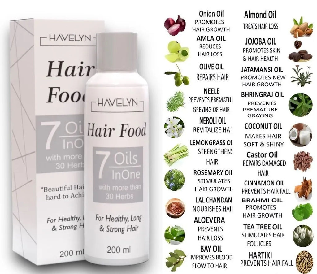 Hair Food Oil – 7 Oils in 1 Herbal Hair Growth Oil