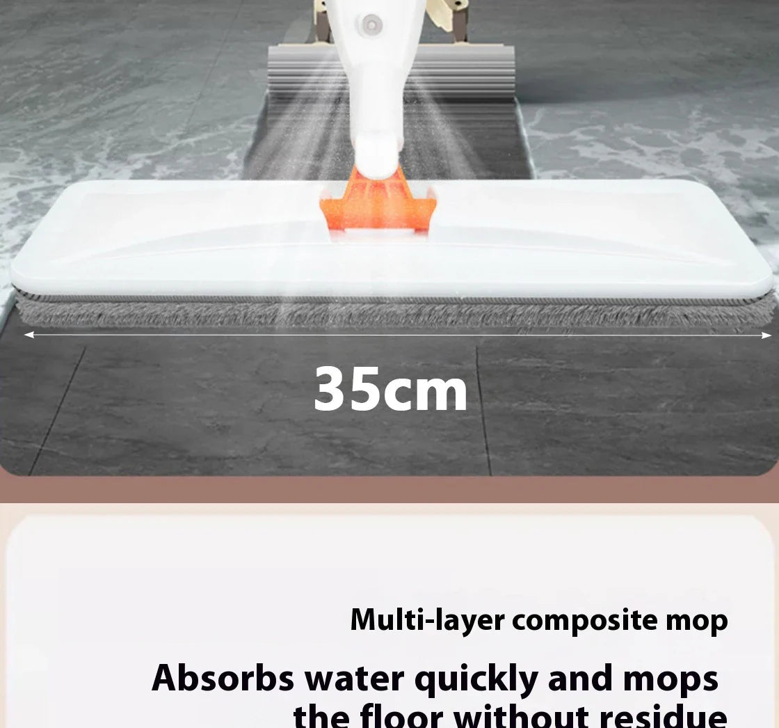 Spray Mop Aurora – Flat Floor Cleaner with Built-in Water Spray | Reusable Microfiber Mop